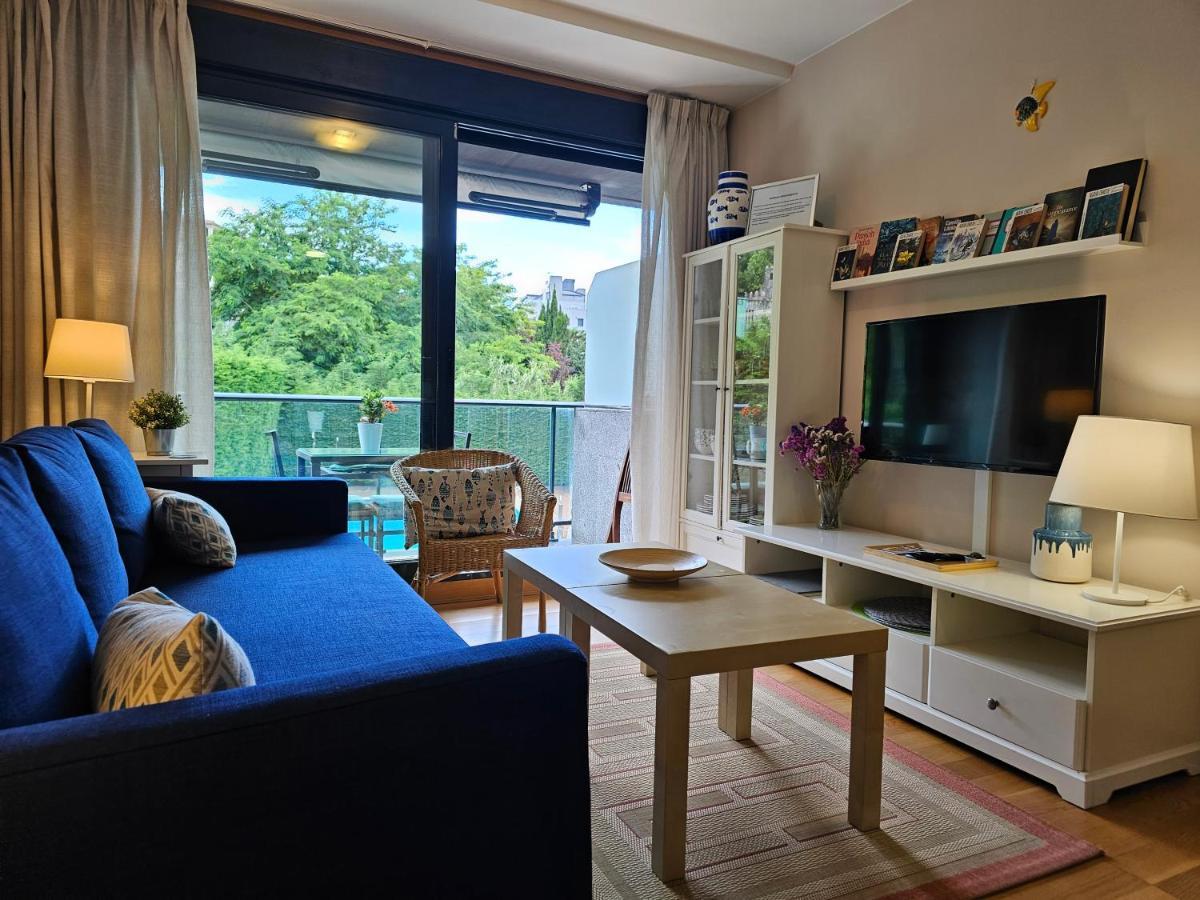 Ladeira Apartment Baiona Bagian luar foto