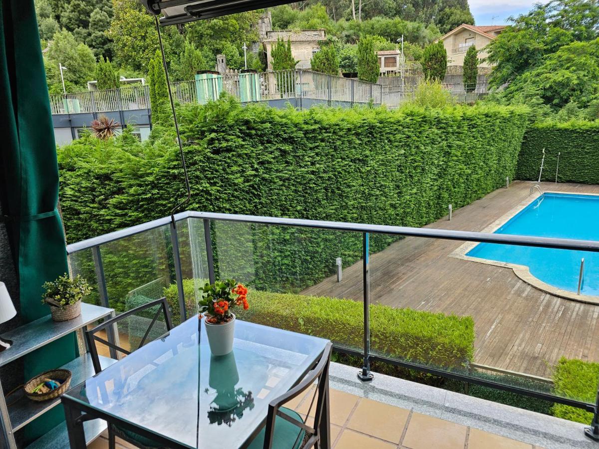 Ladeira Apartment Baiona Bagian luar foto