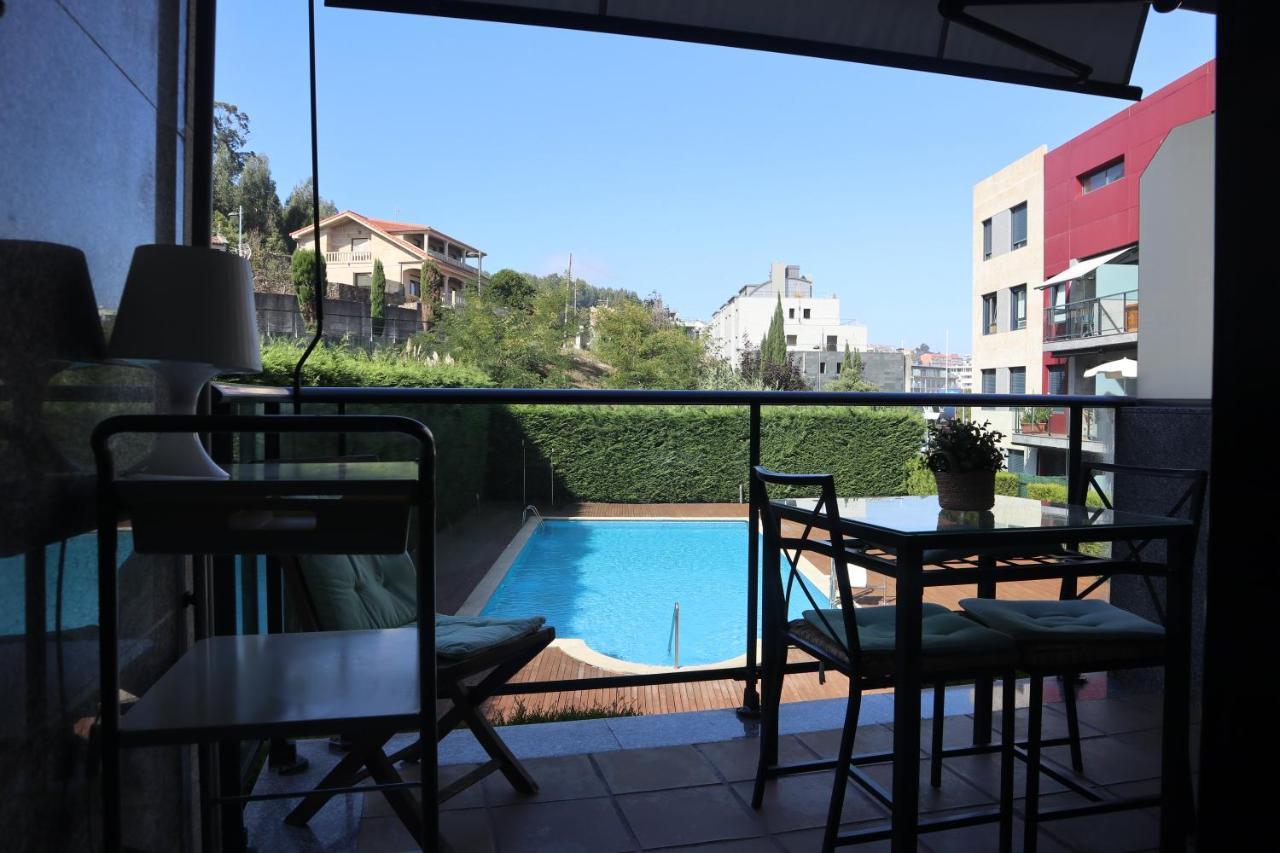 Ladeira Apartment Baiona Bagian luar foto
