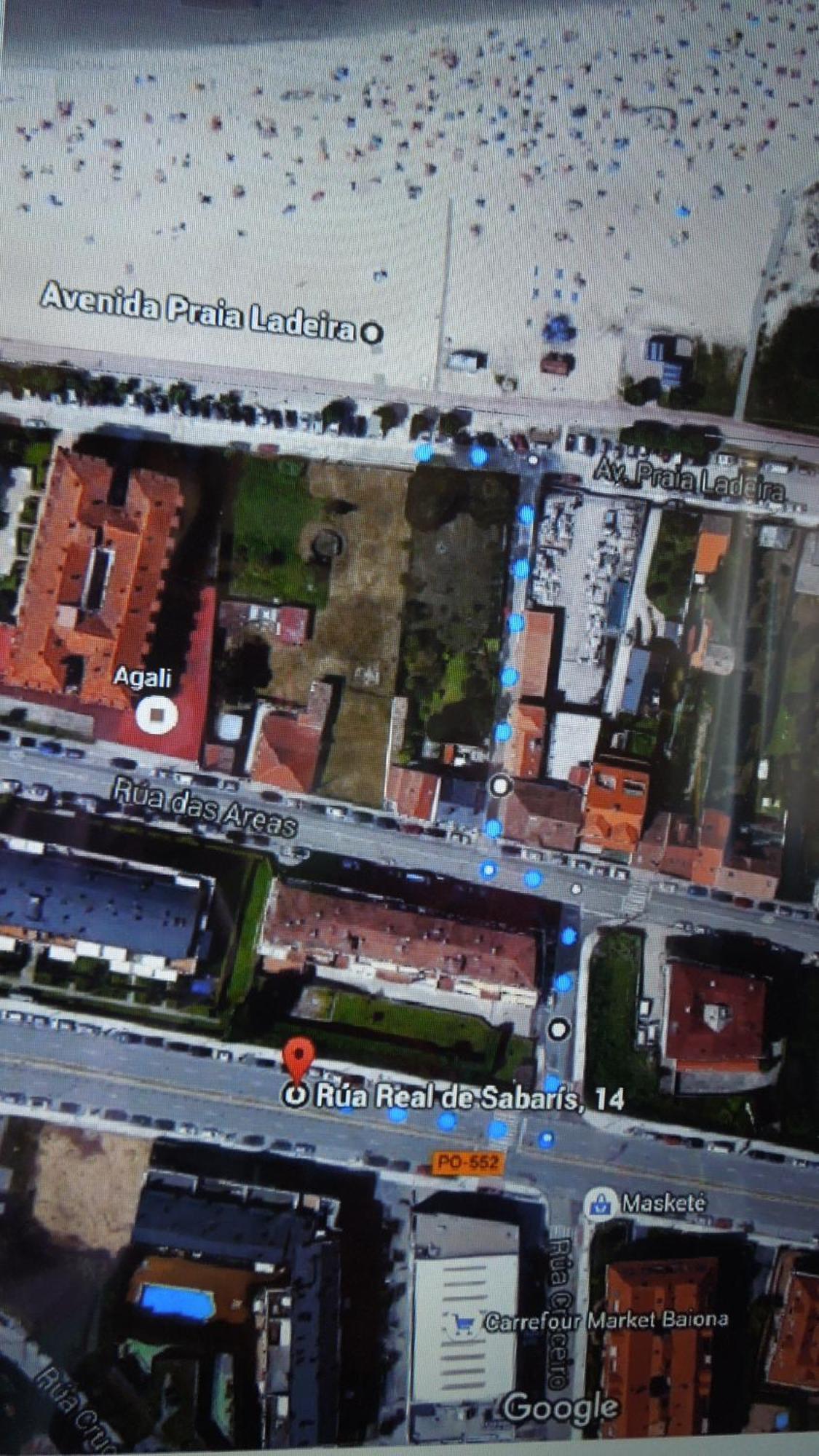 Ladeira Apartment Baiona Bagian luar foto