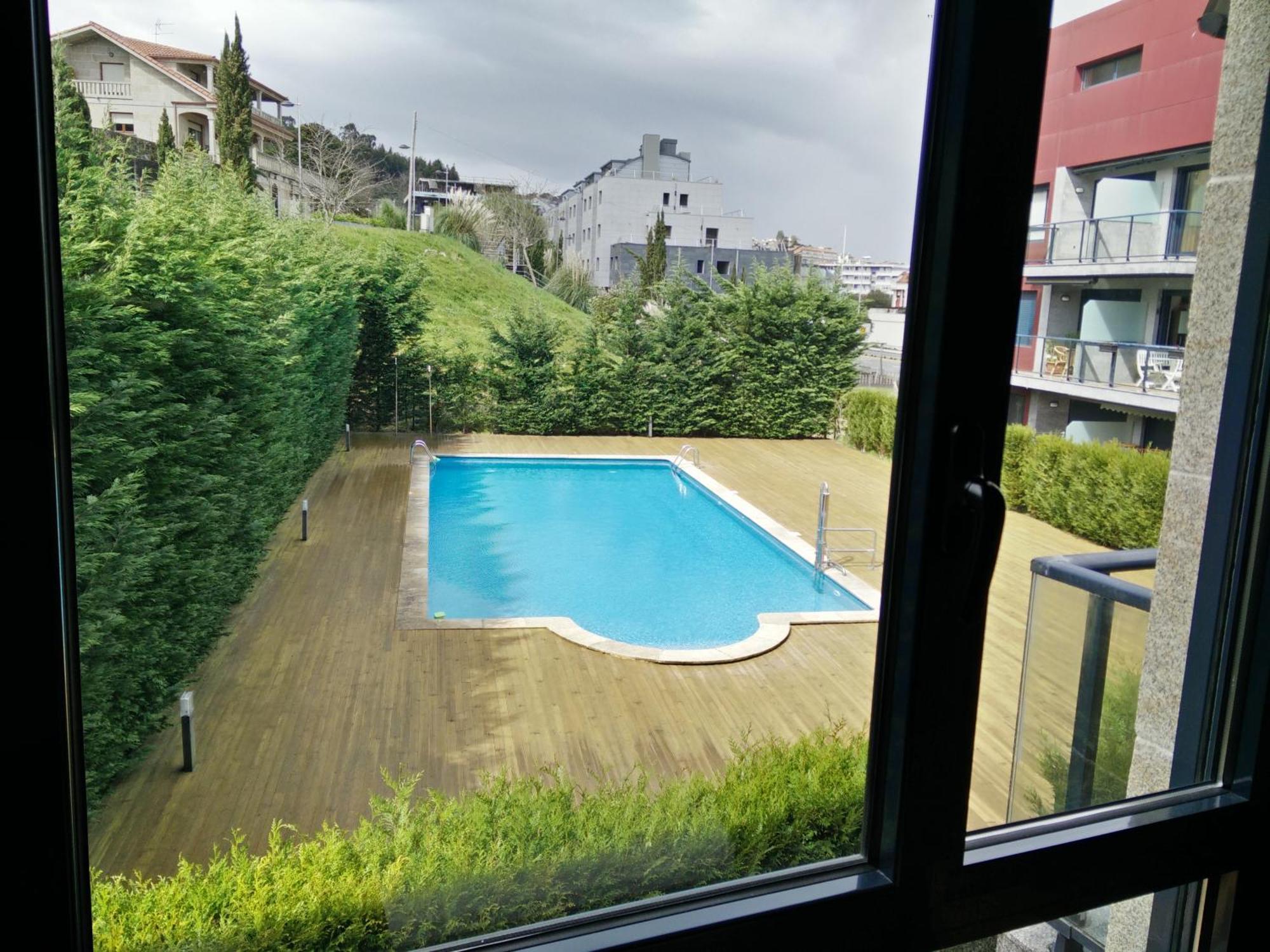 Ladeira Apartment Baiona Bagian luar foto